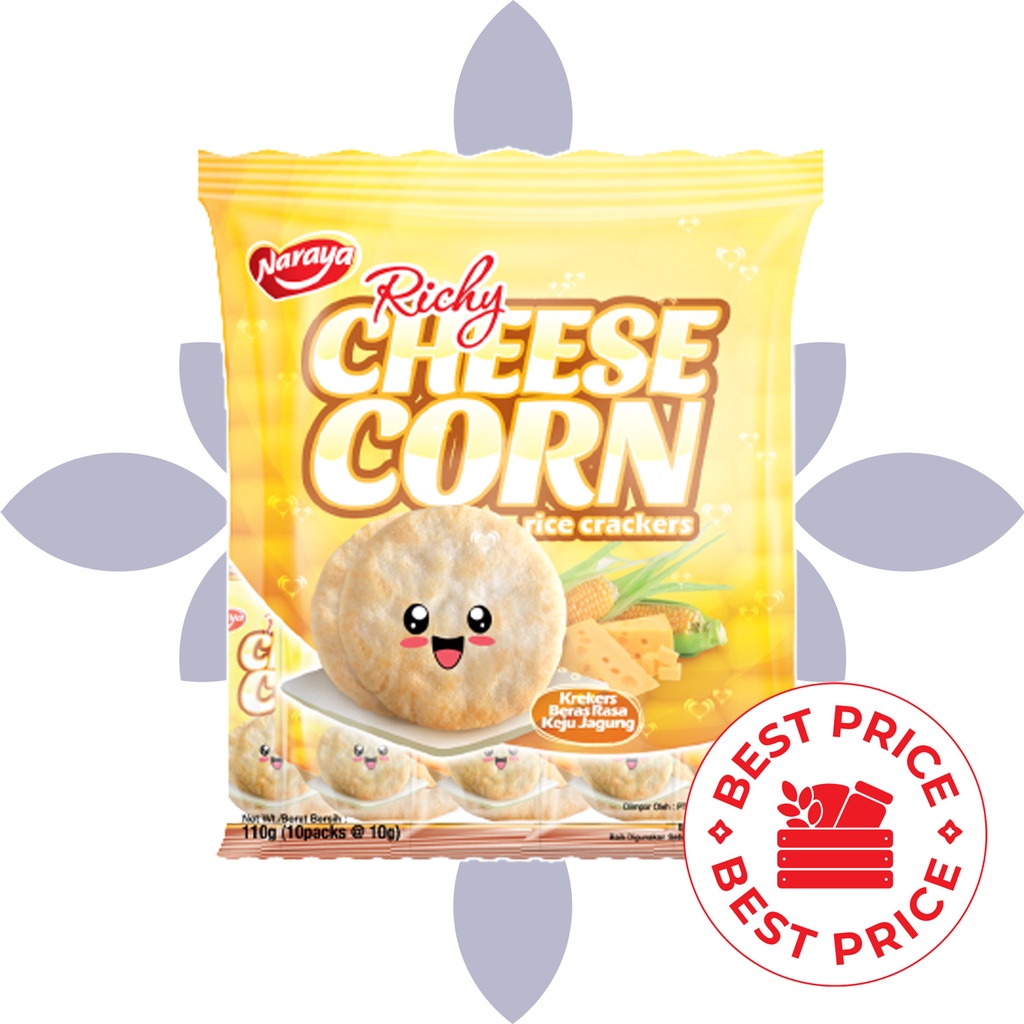 NARAYA - RICHY CHEESE CORN CRACKERS - 134 GR