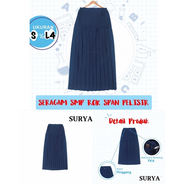 

ROK PANJANG SMP dan SMA//SERAGAM SEKOLAH SMP dan SMA
