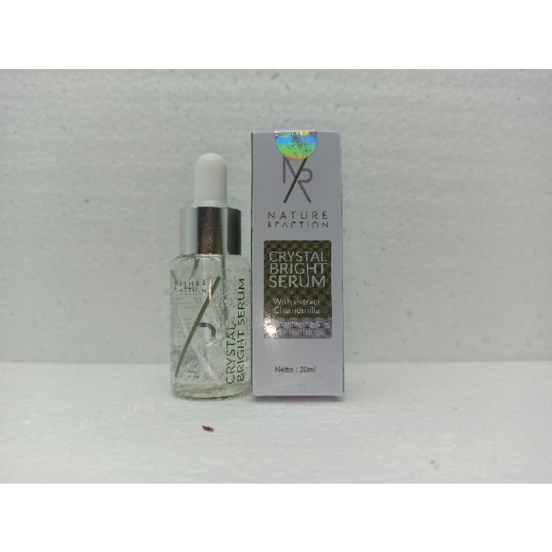 NR Serum Wajah Glowing Nature Reaction Crystal Bright HALAL MUI &amp; BPOM 100% DIJAMIN ORIGINAL