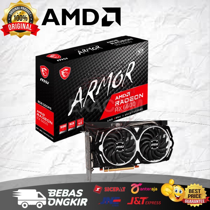 VGA MSI RX 6600 Armor 8G GDDR6 - RX6600