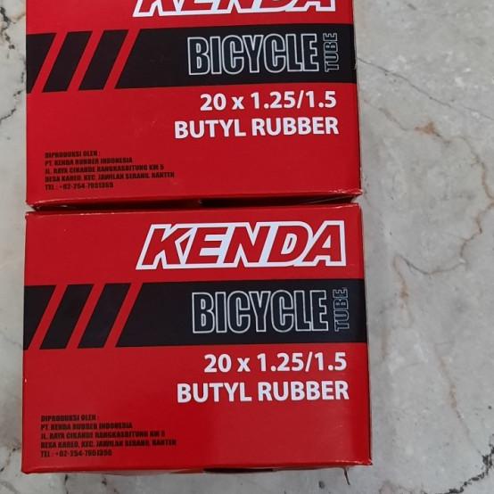 ☊ BAN DALAM 20 X 1.25/1.50 MERK KENDA, BAN SEPEDA LIPET ♠
