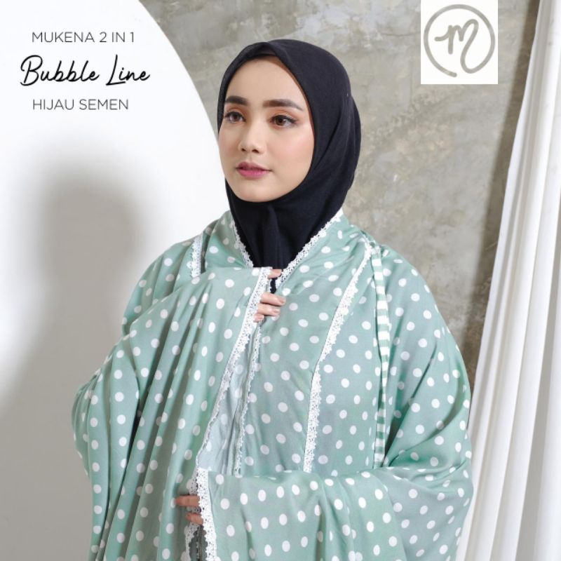 Mukena Dewasa Rayon 2in1 POLKADOT Jumbo!