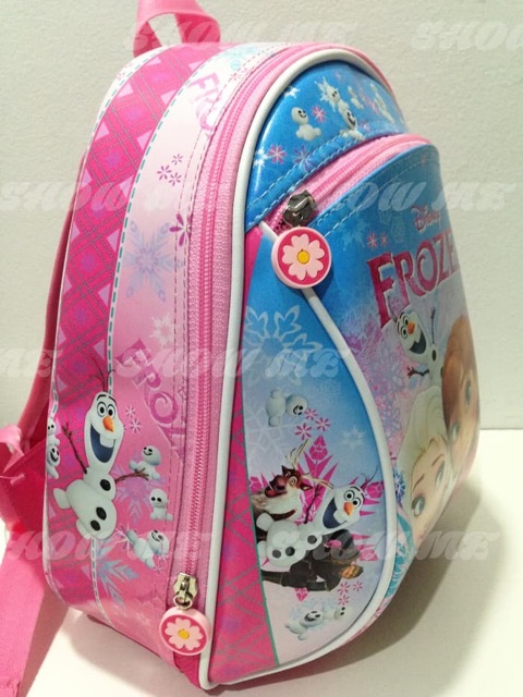 SHOWME TAS RANSEL ANAK SEKOLAH PAUD ANAK PEREMPUAN  ELSA FROZE PREMIUM BATOK GAMBAR BUSA KERAS