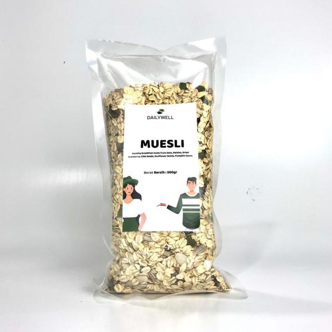 

Big Sale Dailywell Muesli 500gr [sarapan sehat, rolled oats] Big Sale