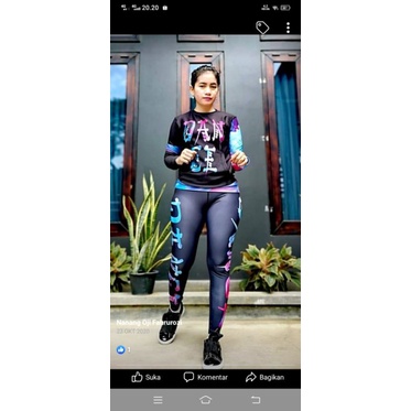 Distributor gudang pabrik pakaian olahraga senam renang aerobic gym fitness SXB DC BIG LOGO SWEATSHI