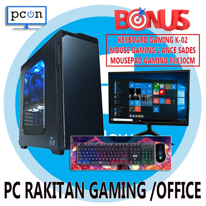 PC KOMPUTER RAKITAN GAMEMING EDITING I5 3470 VGA 2GB full set