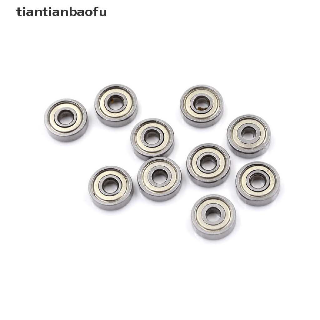 10 Pcs 625ZZ Miniatur Bola Bearing Radial Metrik Bahan Karet Logam Model Perisai Metrik