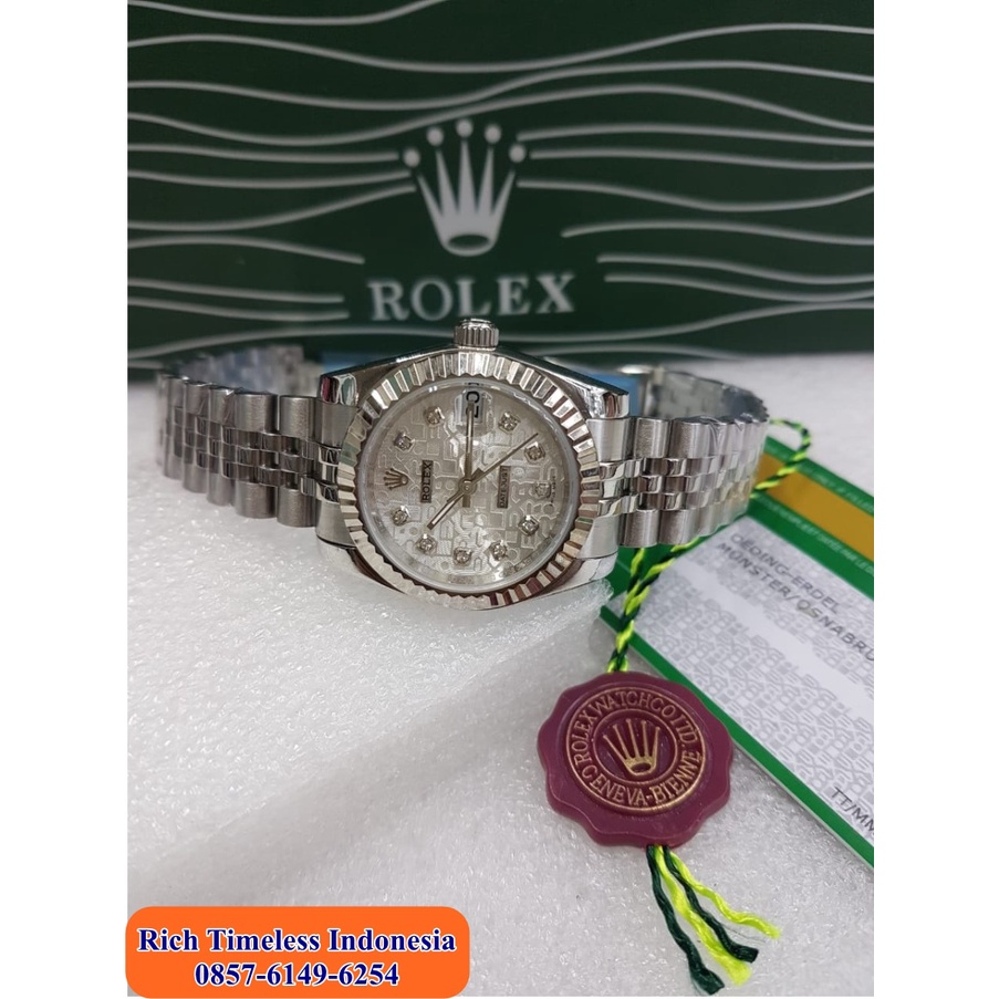 Big Sale  Jam Tangan Wanita Branded Rolex Datejust Computer Limited Edition Jam Tangan Kasual Wanita