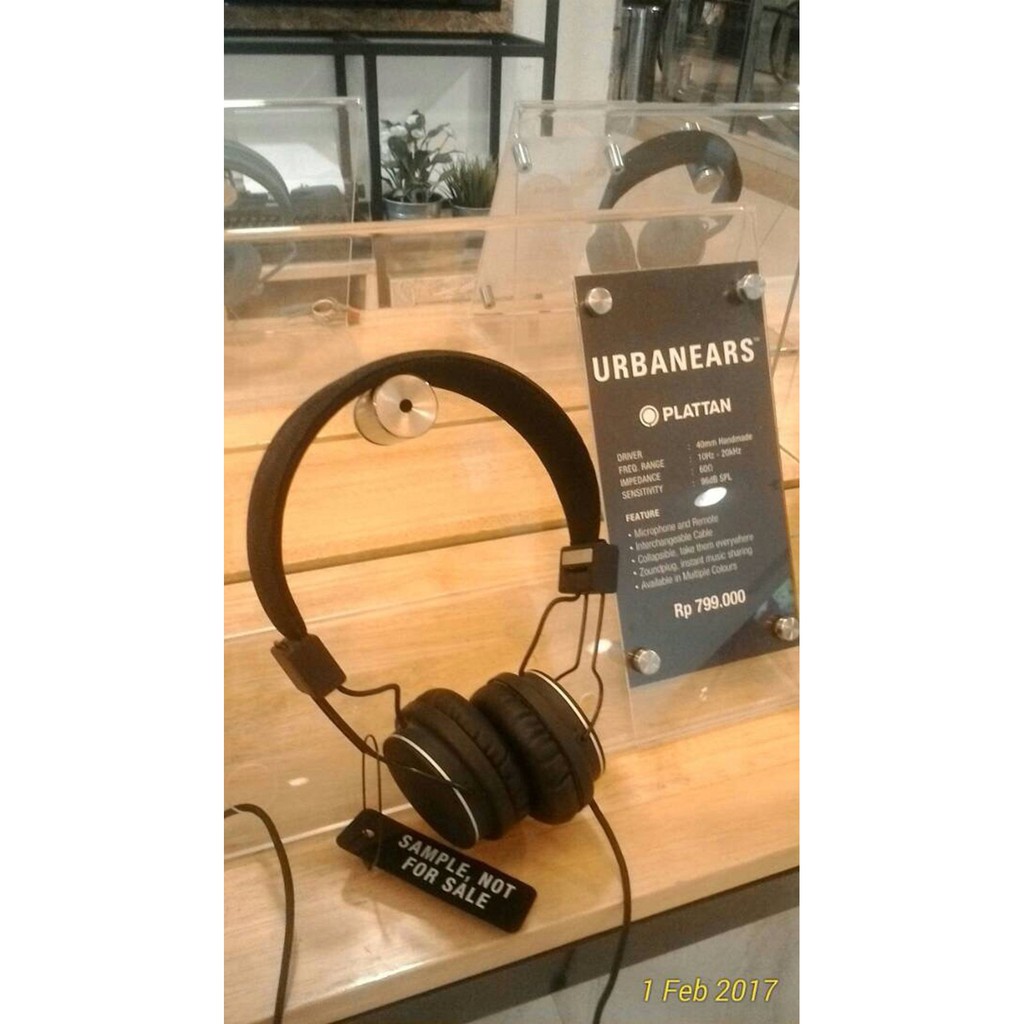 Lucu Urbanears Plattan Headphone Black Original Hot Sale