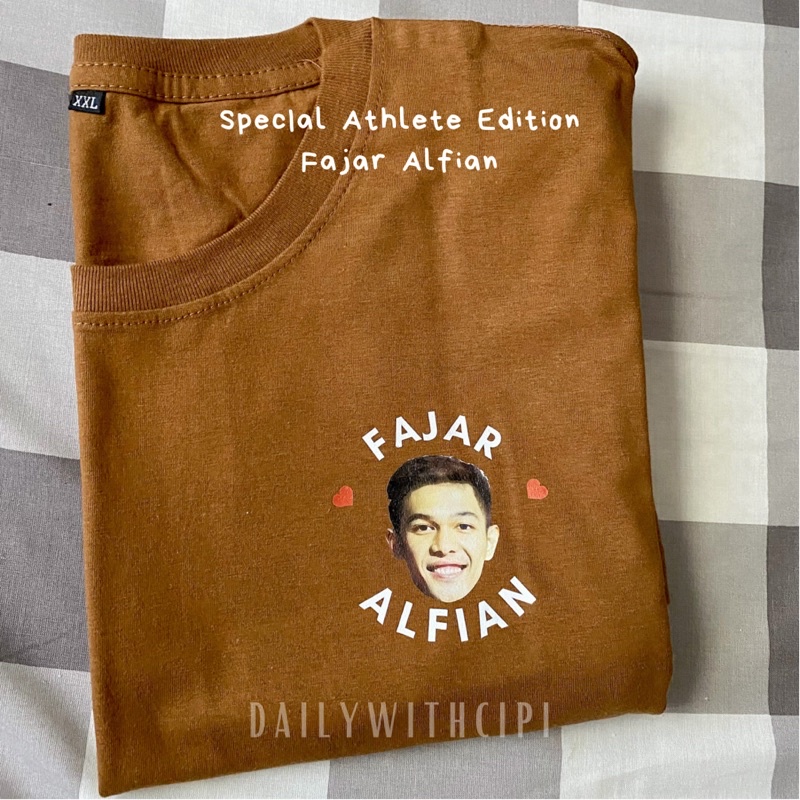 Fajar Alfian T-shirt / Kaos Athlete / Atlit Special Edition