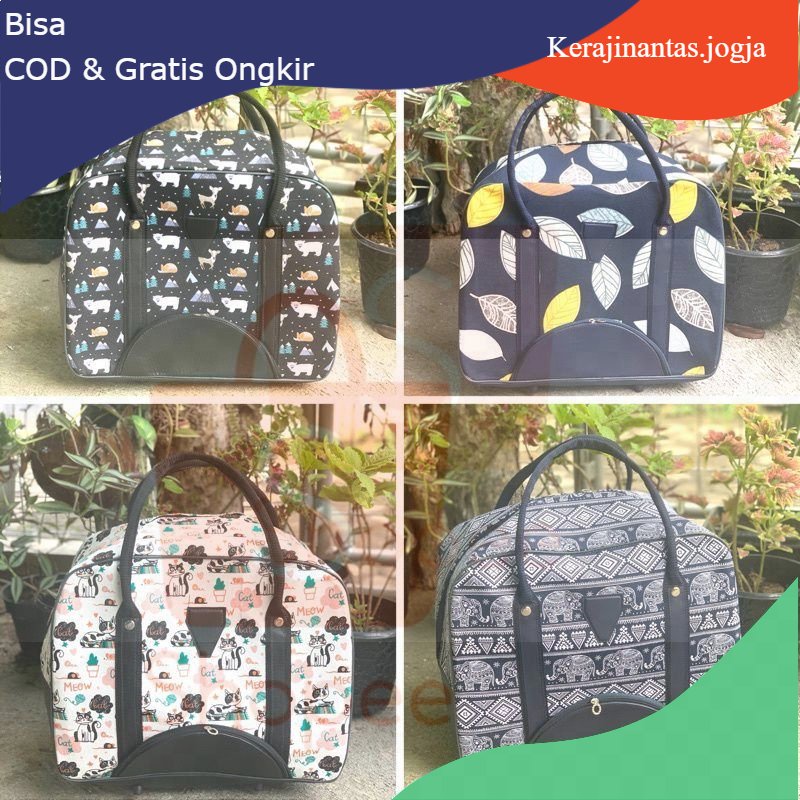 Travel bag kanvas/Trevel bag kanvas premium/Travel bag kanvas batik