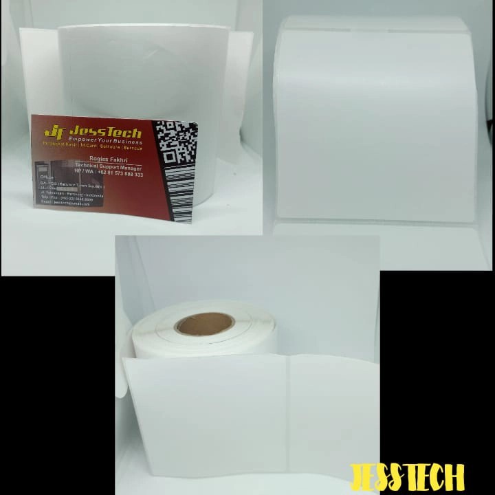 

STIKER THERMAL 10x10cm (100MM X 100MM) ISI 500Pcs Ukuran JNT bs costum