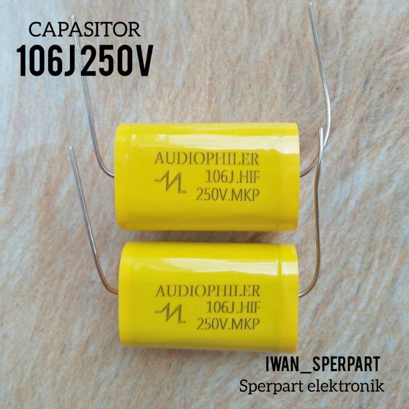 CAPASITOR AUDIOPHILER 10UF 250V 106J 250V