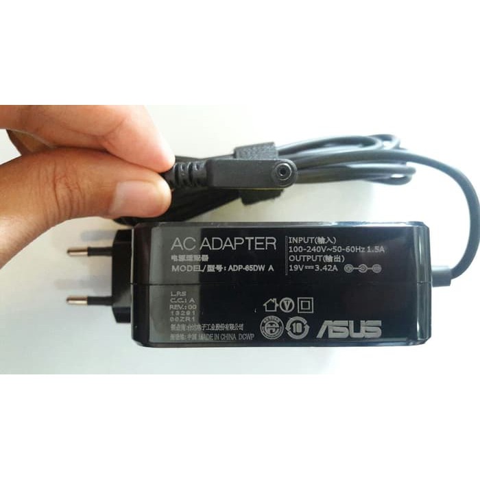 CHARGER LAPTOP ASUS VIVOBOOK S14 S410UN S410UF X505 X505ZA A442U 19V 3.42A 4.0 X 1.35MM