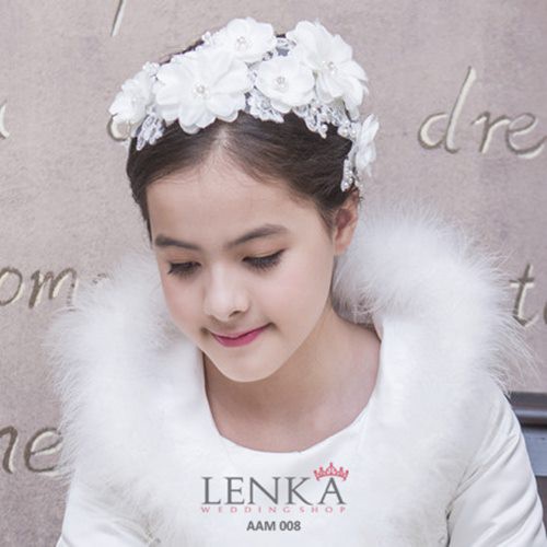 [STOK TERBATAS] AKSESORIS PESTA HEAPDIECE ANAK PEREMPUAN BROKAT AAM008