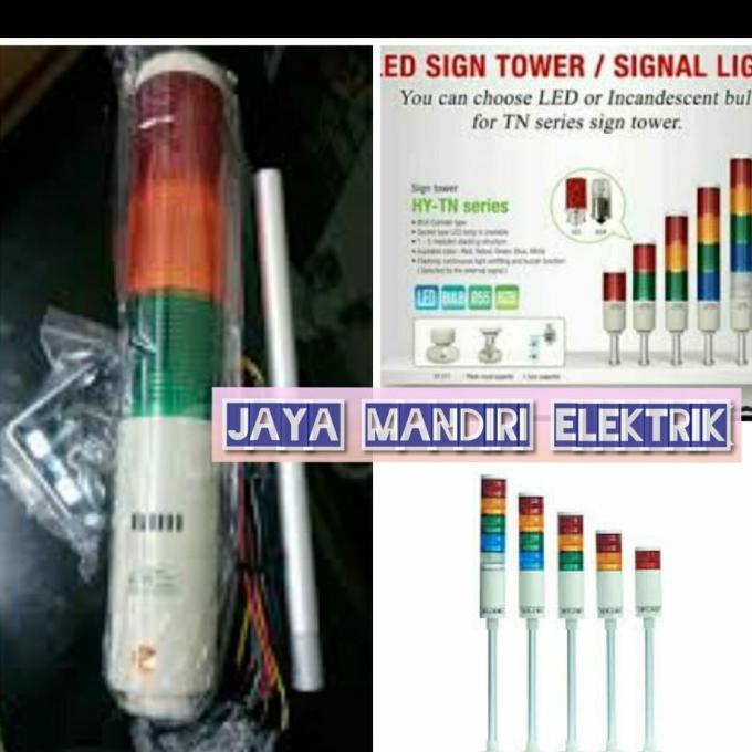 Jual Lampu Signaltower Lamp Hanyoung 3 Tingkat Hy Tn 24 3 24vdc