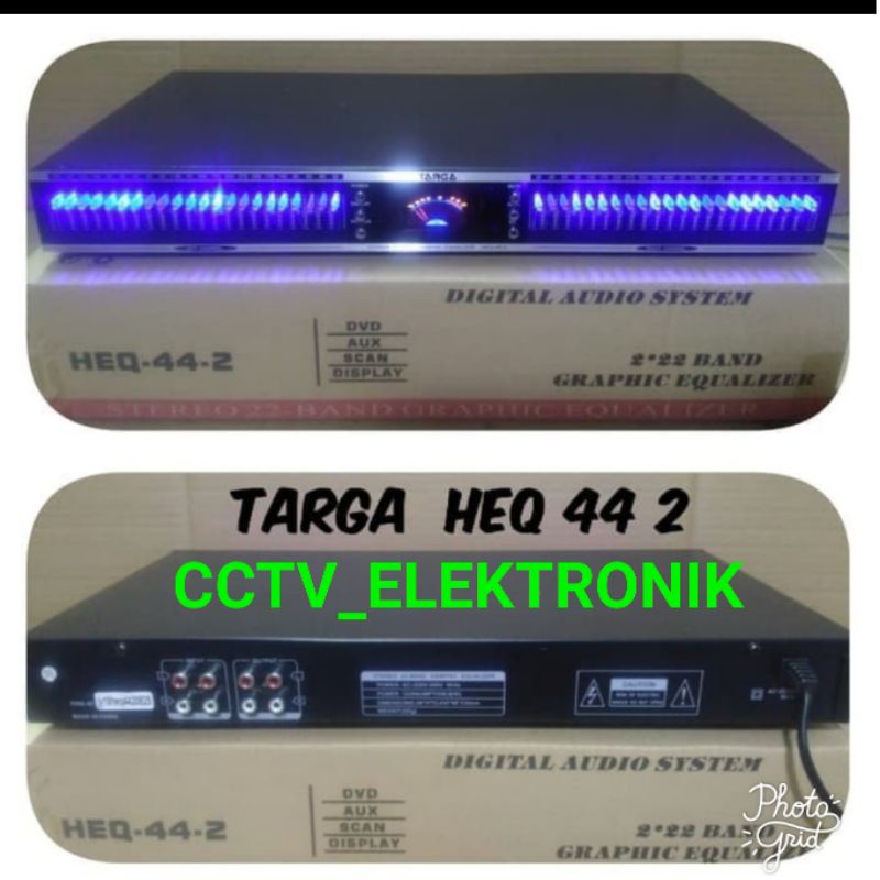 EQUALIZER TARGA HEQ 442 EQUALIZER STEREO TARGA 44 GRAFIC RESMI GARANSI TARGA