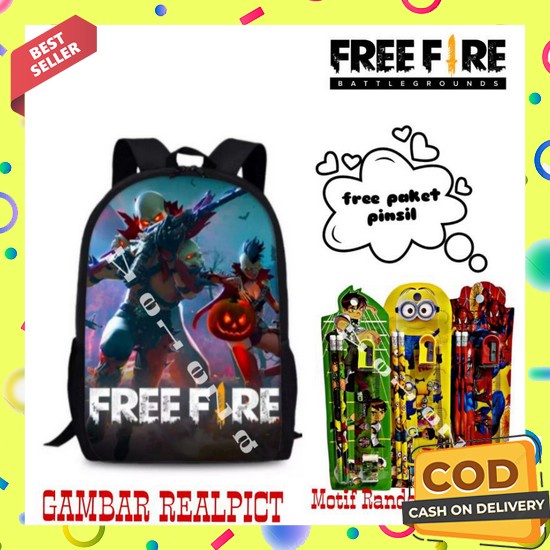 Tas Sekolah Anak Laki Sd Trolley Import Troli Tarik Dorong 6 Roda 4In1 3D Motif Spiderman Timbul Fre