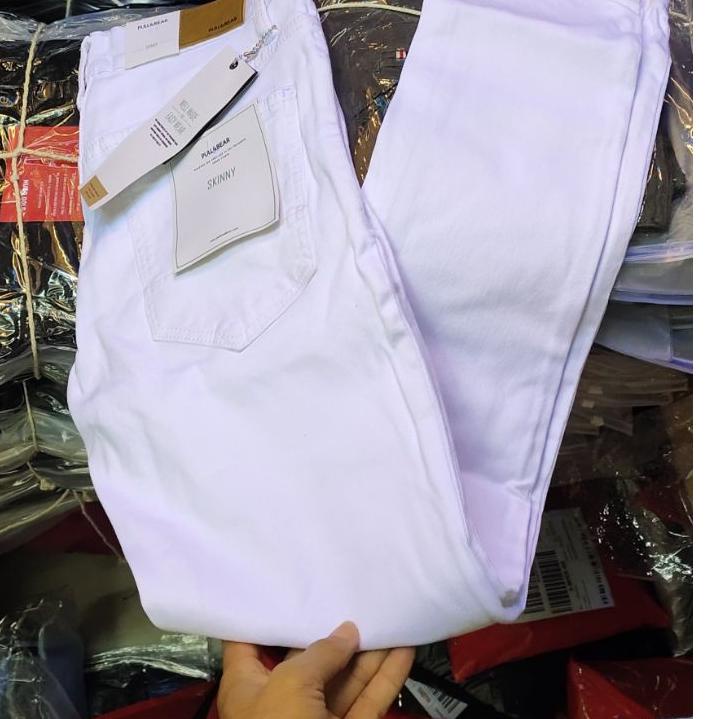 Terlaris Celana skinny Pull & Bear softjeans white // Celana jeans pria putih bersih berkualitas / c