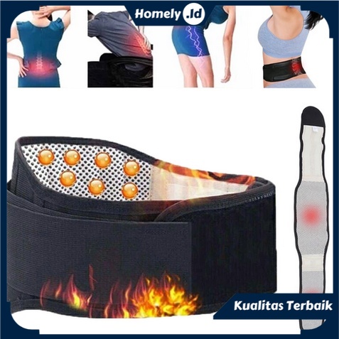 Sabuk Magnet Terapi Pinggang Tourmaline Alat Terapi Pinggang Magnetik Therapy Belt Magnetic Self