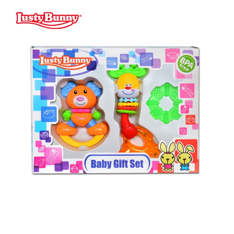 Lusty Bunny Baby Gift Set - Kado Mainan Anak - Set Kado Mainan Bayi