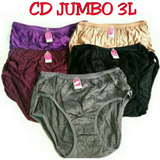 Cd Wanita Jumbo L XL XXL Golden Nick / Celana Dalam Cewek Katun Lembut Golden Nick Ukuran Besar