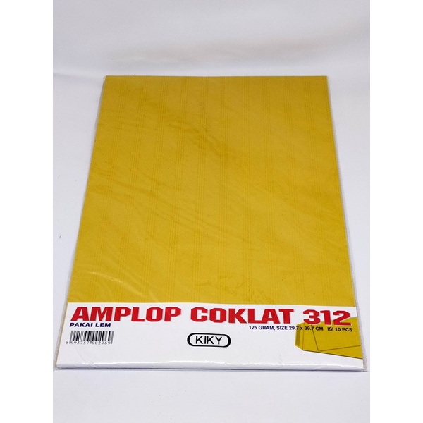 

Kiky Amplop Coklat Lem 312 125Gsm /10Pcs