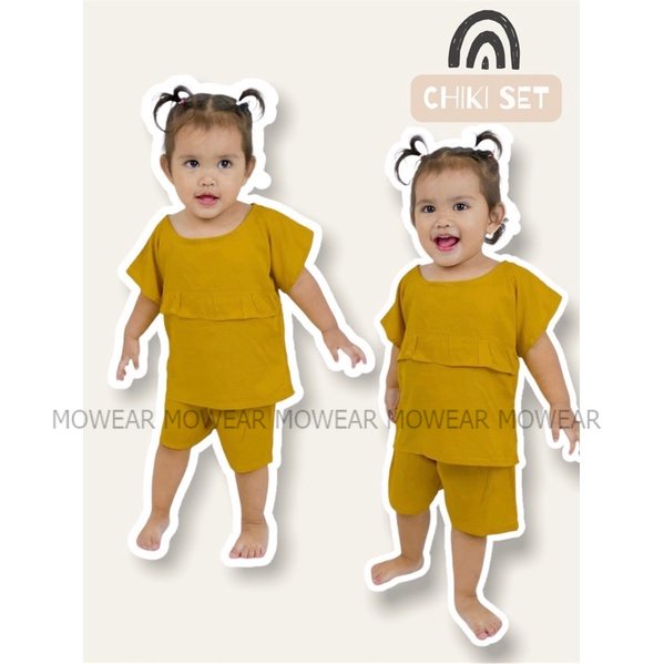 MOWEAR - SETELAN ANAK RAYON POLOS/ SETELAN ANAK PEREMPUAN / SETELAN RAYON / SET PAKAIAN ANAK / PIYAM
