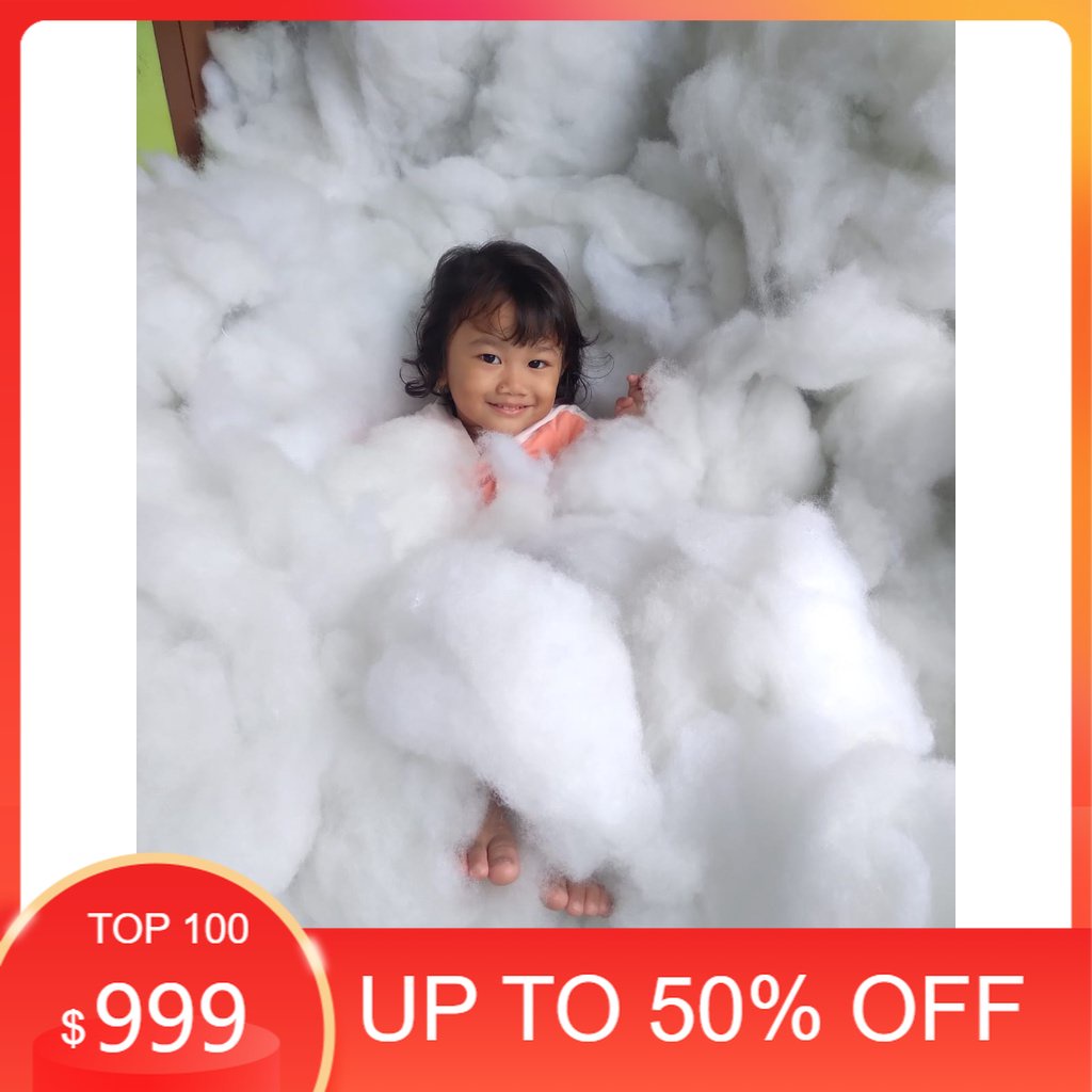 dakron kiloan murah dakron 1 kg isian bantal guling kasur boneka