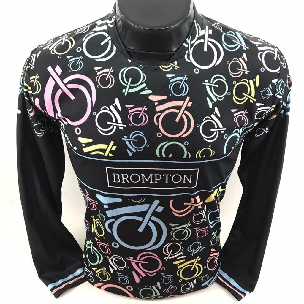 Jersey Sepeda Lipat Kaos Gowes Lengan Panjang Baju Bersepeda