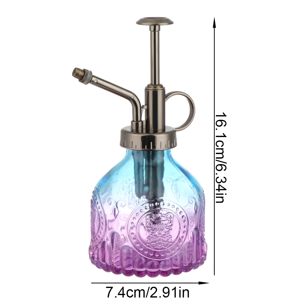 WONDERFUL Push Spray Bottle Relief Gardening Tool Watering Can Fine Mist Glass Retro Pump Water Sprayer