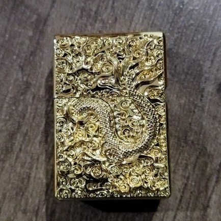 Korek api zorro Naga emas 5 sisi Heavy Armor original lighter zorro