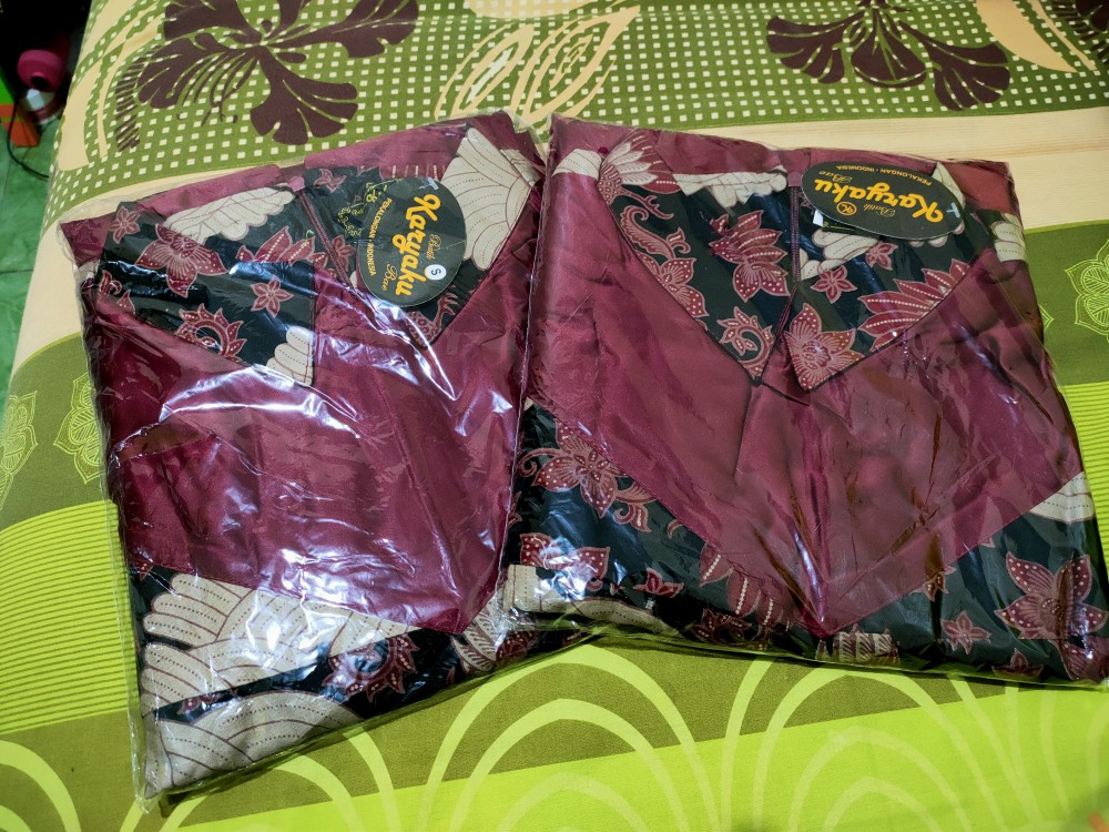 Baju Batik Couple Gamis Muslim Gaun Pakaian Wanita Kebaya Perempuan Fashion Cewek Cewe Pekalongan A9