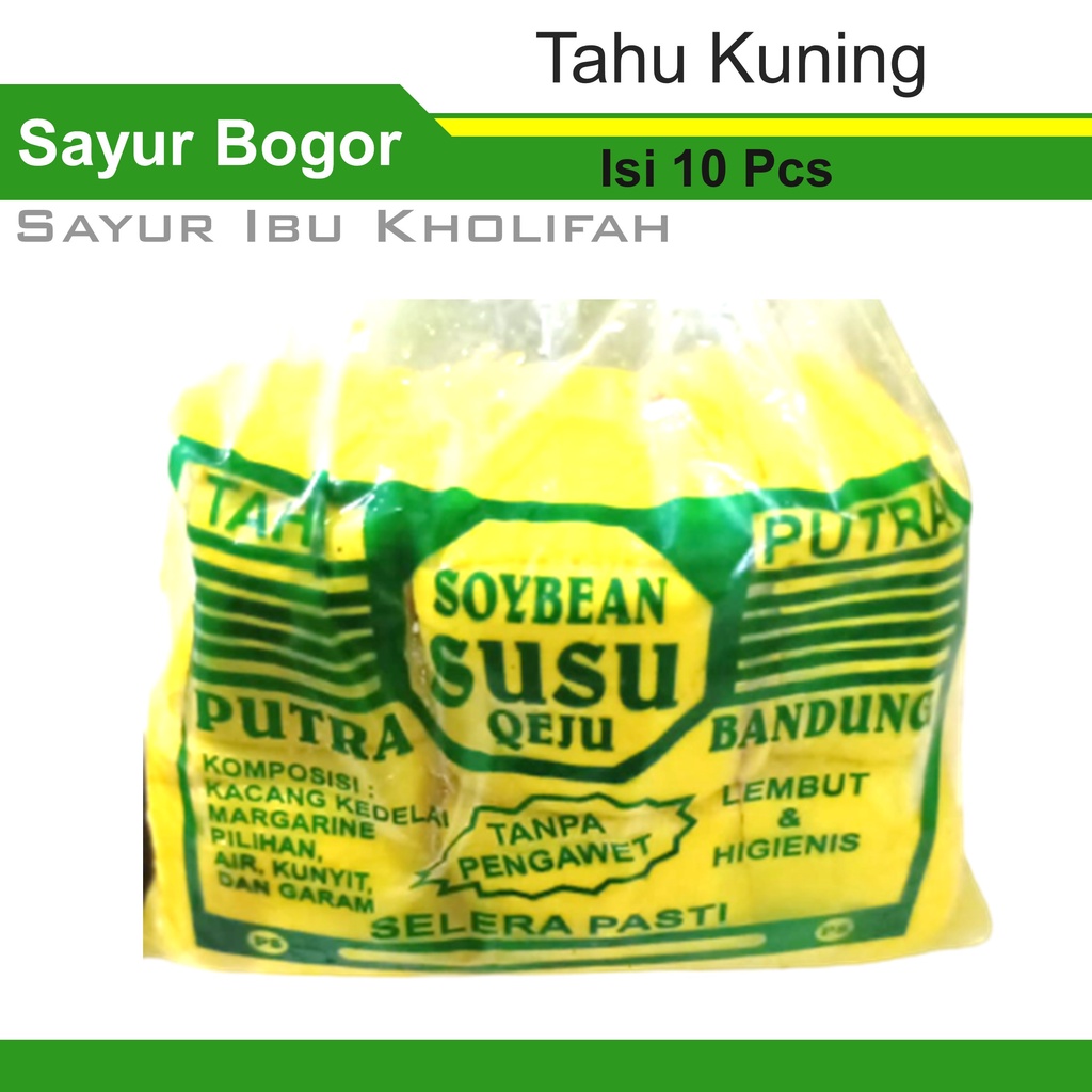 

Tahu Kuning Isi 10 Pcs Tahu Susu Makanan Olahan Sayur Sayuran Segar Bogor