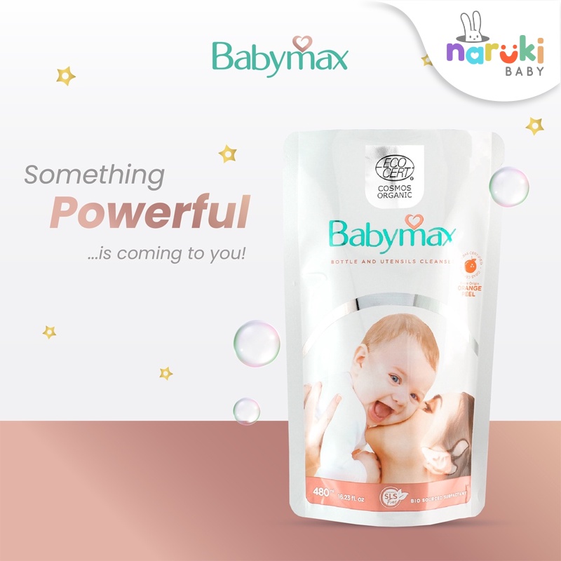 BABYMAX Ecocert Baby Safe Bottle and Utensils Cleanser Refill 480 ml Sabun Cuci Botol Susu Bayi dan Anak