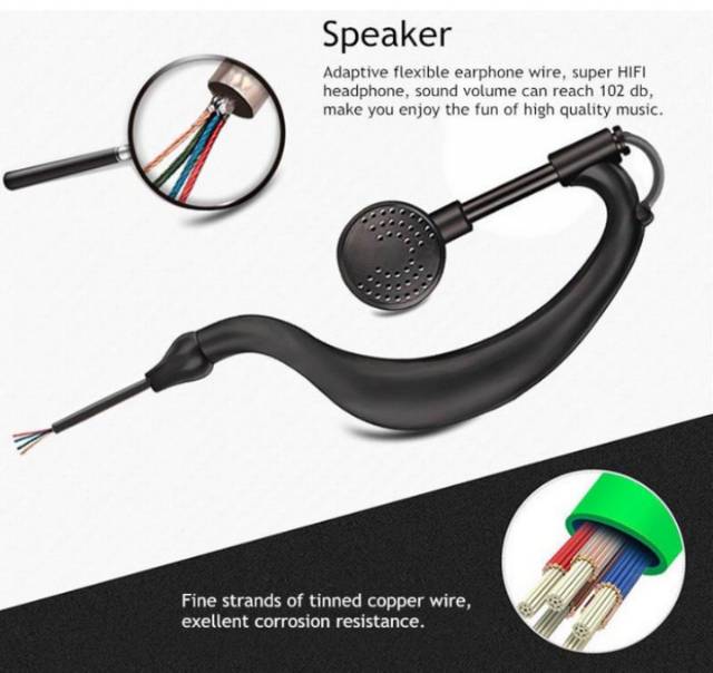 Headset baofeng Earphone handsfree HT walkie talkie Baofeng weierwei Berlin Bf 888s uv 5r Uv 5Re