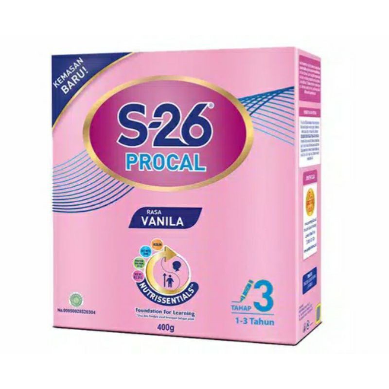 

S-26 Procal Tahap 3 Vanila Box 400g & 700 g