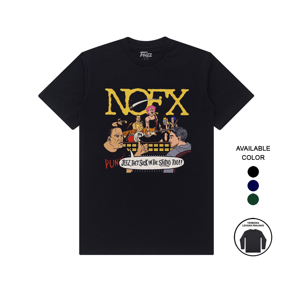 KAOS BAND NOFX T SHIRT BAJU DISTRO MUSIK PUNK ROCK PRIA WANITA ORIGINAL BANDUNG