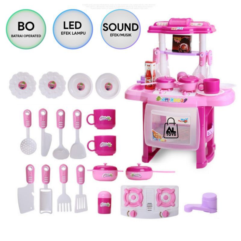 MAINAN MASAK SET DAPUR CILIK KITCHEN SET FK111 / FK112 / FK109 MAINAN ANAK-ANAK SET KOMPOR LUXURY WA