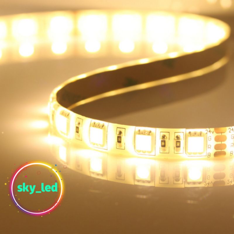 Lampu LED Strip 5050 5m 12v Mata Besar SMD  IP44 Warna 12V 5m