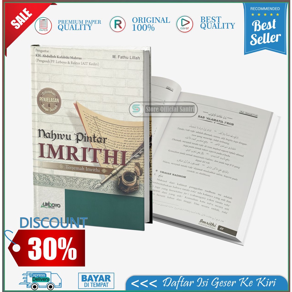 Nahwu Pintar / Terjemah Imrithi / Imrithy / Lirboyo Press