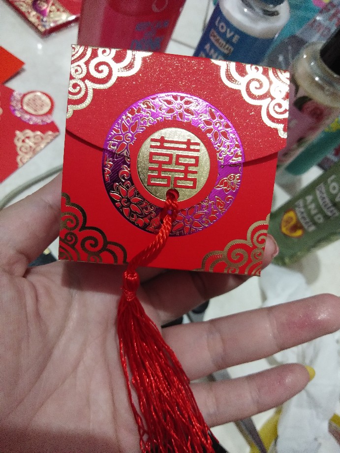 Kotak Permen Rumbai / Kotak Permen Wedding / Souvenir Wedding Shuang Xi / Sangjit