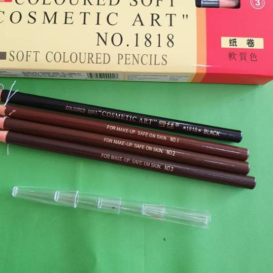 

Trend - Isi 12 pcs pensil tarik benang HENGSI cosmetic art soft coloured pensil