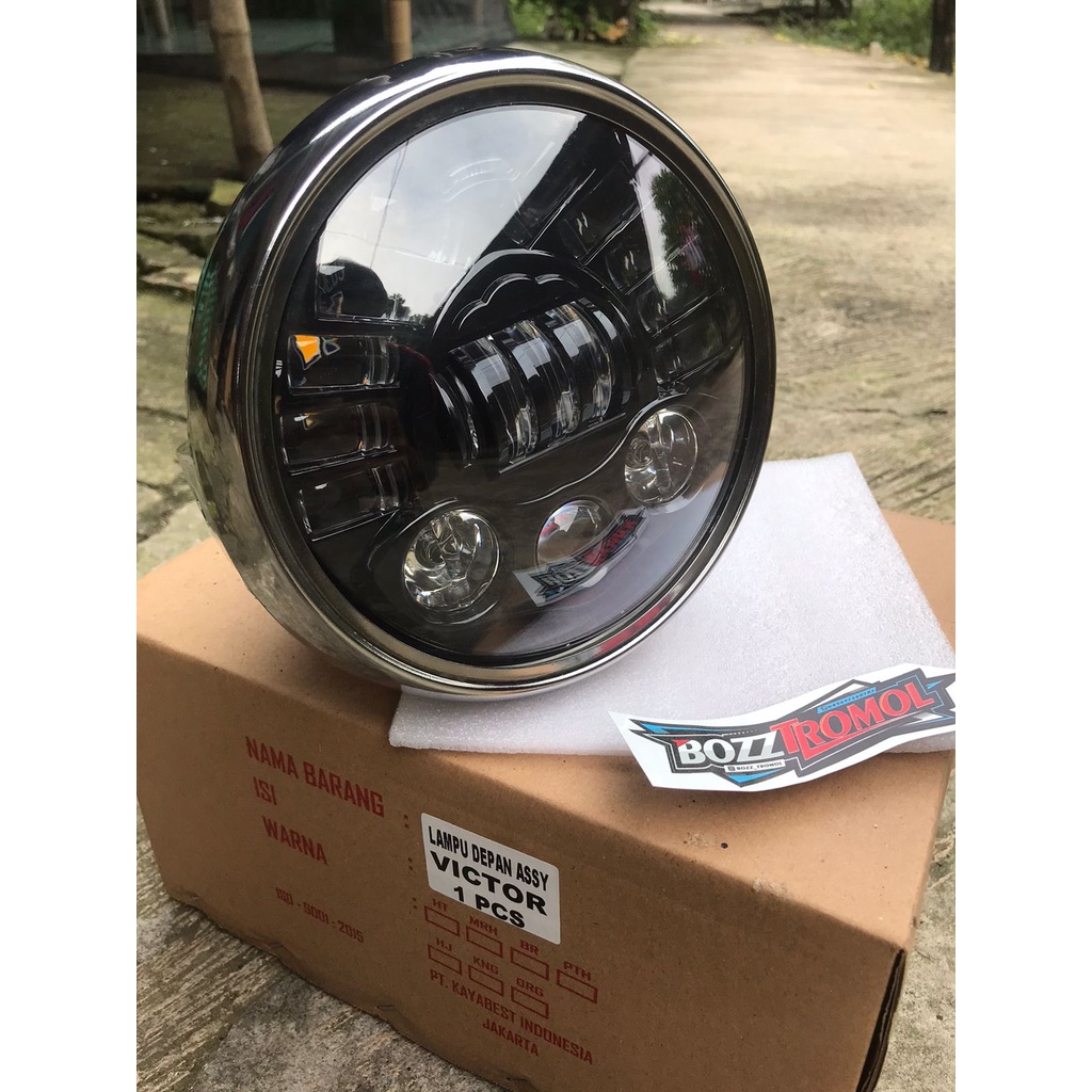 Lampu Depan Ninja SS batok ninja ss head lamp ninja SS HMA bulat chrome KW super TERMURAH