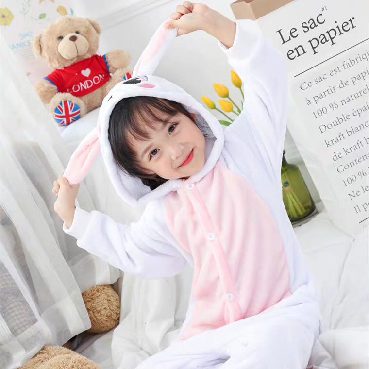 KOSTUM ONESIE KELINCI RABBIT BUNNY ANAK PIYAMA COSPLAY PESTA