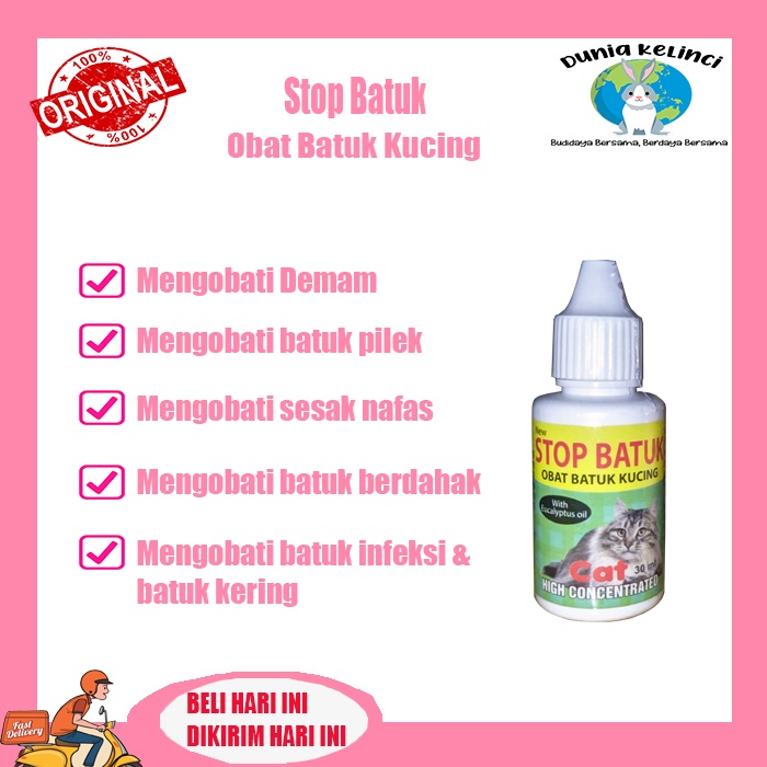 Obat batuk kucing Stop batuk 30 ml