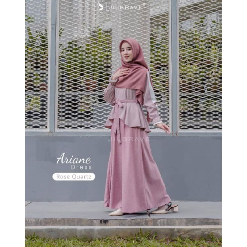 JILBRAVE Ariane Dress Gamis kekinian gamis remaja bagus premium murah NWT