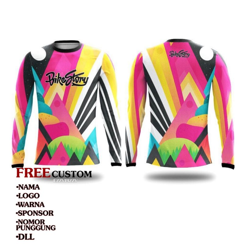 Baju Jersey Sepeda MTB - Jersey Custom Adem Keren - Jersey BIKE STORY 2022