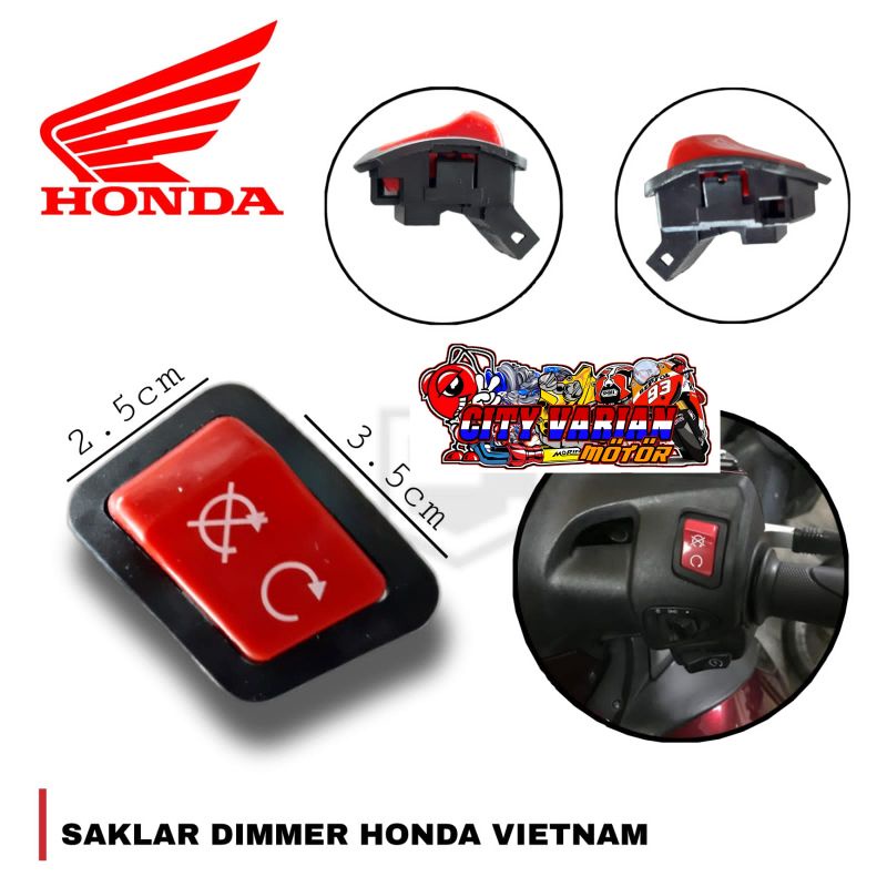 Saklar Starter Warna Merah Vietnam Honda Saklar cut off pengganti idling stop merah original vietnam