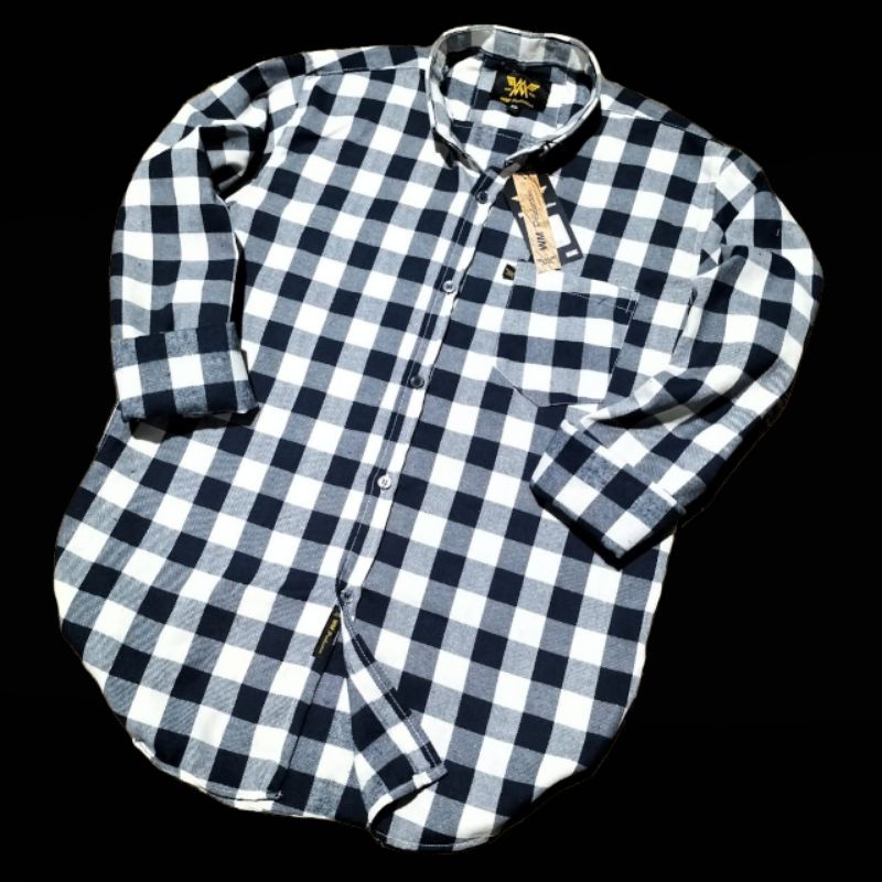 kemeja wanita kemeja flanel wanita flanel wanita kemeja kotak-kotak wanita flanel-Biyu